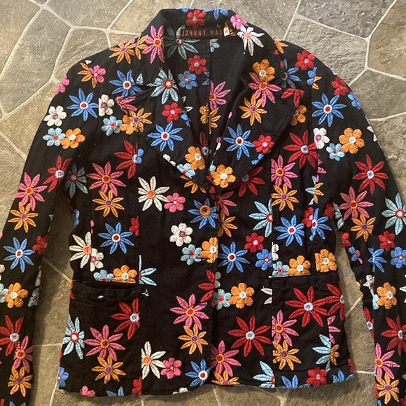 Johnny Was Embroidered Blazer Small S - Picture 2 of 6